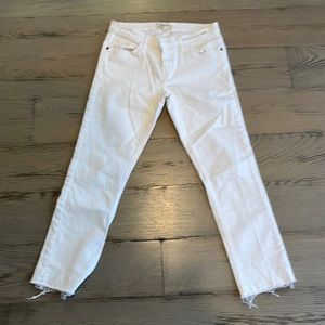 Current Elliott White Summer Jeans!